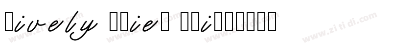 Lively Aries Print字体转换